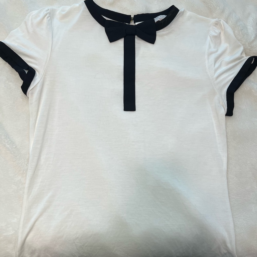Ted Baker White Top Black Bow Tie